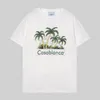 Casablanc designer män t shirt set masao san print mens casual skjorta och korta kvinnor lös siden skjorta av hög kvalitet tees gratis transport män tshirt s-3xl