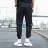 Pantalons pour hommes Printemps Été Hommes Hip Hop Joggers Harem Avec Des Rubans Mince Hiphop Jogging Garçons Pantalon Noir Cargo 2023 Plus La Taille 5XL