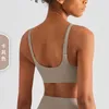 Yoga Outfit Women Soft Cup Compression Leggero Reggiseno da corsa imbottito ad asciugatura rapida senza cuciture Sexy Tinta unita Sport attillati