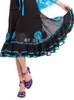 Stage Wear Donna Mesh Ballroom Dance Gonne Modern Standard Skirt Waltz Tango Cha Salsa Samba Latin Practice Outfits