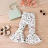 Clothing Sets Toddler Girls Sleeveless T Shirt Tops Vest Floral Prints Bell 6 Month Birthday Outfit Girl Matching Easter Dresses Sisters