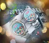 Popolare Premium Flowers Colorful Skeleton Dial Orologi 41mm 36mm 31mm Movimento meccanico automatico Orologio in acciaio inossidabile 904L Donna Uomo orologio perpetuo