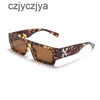 Sunglasses Fashion OFF W sunglasses Luxury Offs White 2021 new small square trend off glasses bright yellow WomenGHII