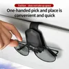 New Universal Car Sun Visor Glasses Box Sunglasses Clip Card Ticket Holder Auto Sun Visor Glasses Holder Car Interior Accessories