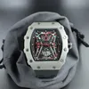 Luxusuhr, Sport-Silikon-Armband, Quarzuhr, Chronograph, Designer-Stil, hochwertige Uhr