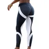 Active Pants Womens 3D Print Yoga Skinny Workout Gym Leggings Entraînement sportif Recadrée Pli sur la taille