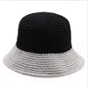 Berets Ladies Autumn/winter Cotton Fisherman Cap Hand-woven Basin Hat Fashion Personality Knitted Tide Hats