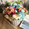 Fleurs décoratives bouquet d'oeillets de fleurs artificielles pour la décoration de la maison mariage fête des mères cadeau mariée tenant mur