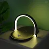 Ночные светильники Qi Fast беспроводной зарядной лампа столик для кровати с чтением световой зарядки