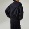 Damenjacken 2023 Frauen Kontrast gesteppte fliegende Jacke Mantel Frühling Herbst Langarm Reißverschluss Bomber Weibliche Streetwear Outer