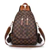 Rackpack 2023new Женщины кожаные рюкзаки модные леопардовые печатные сумки для плеча женская рюкзак, дамы, путешествуют школьные сумки для девочек J230517