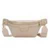 Luxe Designer Womens Fanny Pack Kwaliteit Lederen Heuptas Mode Schouder Crossbody Borst Zakken Merk Handtas Vrouwelijke Heuptas zwart wit