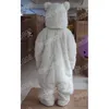 Halloween blanc ours polaire mascotte Costume simulation de performance dessin animé thème personnage adultes taille noël publicité extérieure tenue costume