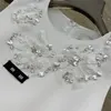 アーバンセクシードレスデザイナーデザイナードレスティーベストシャツ文字スパンコールビーズの女の子ミラノ滑走路ジャージータンクトップAラインノースリーブハイエンドTシャツ