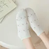 Socks Hosiery Solid Color White Socks Women Japanese Fashion Edantes Low Cut Ankle Socks Cotton Thin Breathable Sweet Girls Cute Socks P230517