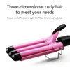 Curling Irons Hair Iron Cerâmica Profissional Triple Barrel Curler Roll Roll Styling Tools Wand 230517