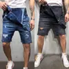 Calça masculina macacão masculino jeans baggy shorts macacões masculino roupas de verão Rua Street Denim Bib Man Plus Size