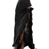 Spódnice kobiety letnie ruffy wykończenie długie boho siatkowe asymetryczne huśtawka wysoka niska plaża pokrywka midi spódnica streetwear