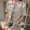 Damesjacks Koreaans chique zomerontwerp gevoel niche kleine geurige jas Cardigan vrouwelijke beroemdheid buitenlandse korte top vrouw clohing