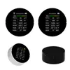 Meter PM2.5 TVOC CO2 HCHO Температура влажность AQI Detector Saturn Monitor Analyzer Analyzer Black