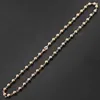 Chains Bead Chain Necklace For Women Girls 585 Rose Gold Color Lobster Clasp Wedding Elegant Jewelry Gifts 6/8/10mm DCNM01