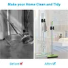 Bathroom Shelves Stainless steel punching machine wall mounted mop organizer bracket household storage rack bathroom suction cup hook kitchen accessories