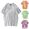 Men's T Shirts Men Set Tall Size For Mens Outdoor Vintage Short Sleeve Shirt Tie Dyed Casual Top Long Scrub Tee