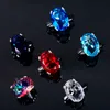 Полосы кольца красные рубиновые овальные яйцеклеты Gemstone Sterling 925 Серебряные обручальные кольца для женщин свадебные ювелирные украшения Cessories J230517