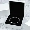 925 Sterling Silver Bangle Bracelet for Pandora Fashion Party Jewelry designer Charm Bracelets For Women Girls Sisters Gift bracelet with Original Box wholesale