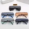 Sunglasses designer women versage sunglasses rimless glasses Oversized frameless rivet shield goggles trendy windproof classic men's sunglasses sunglass