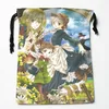 Storage Bags Howls Moving Castle Art Drawstring Wedding Party Christmas Gift Pouches Packing 18x22cm Satin Fabric Bag 0519