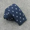 Bow Ties Navy Blue Sticked For Men Knite slips smal mager slips kostym skjorta klänningar tillbehör gravatas smala kravat