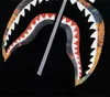 New A Bating Ape Популярный логотип молодежь Shark Head Print