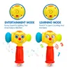 Novelty Games HOLA Baby Boy Toys Light Musical Baby Hammer Toy for 12 to 18 Months Up Funny Changeable Eyes Baby Hammer Toy 230517