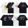 Zomerheren T Shirts Designer Women Fashion Rainbow Letter Print losse tops Casual Luxurys Street Kort Mouw Kleding S-XL S-XL