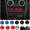 Другие интерьерные аксессуары ABS CAR COMIN COUNIT SWTICH Окрашивание кнопок ER для Jeep Wrangler JK 20072010 Accessories6801824 Drop D Otjjl