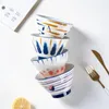 ボウルクリエイティブな家庭用陶器の食器日本語スタイル5インチライスボウルキッチンアクセサリーディナーセット