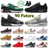 Designer 2023 Running Shoes Sports 90 Futura Preto Branco Tamanho grande 12 What The Og designer Sneakers Caramel Phantom Coconut Milk Club Tan Trainers Mens Women 90s