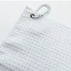Asciugamano da golf a sublimazione Asciugamani in waffle bianco con trasferimento di calore in poliestere