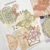 Confezione regalo 40PCS Ritaglio Pizzo Vintage Scrapbook Paper Scrapbooking Forniture Fiore estetico Finestra Serie Carte decorative Junk Journal