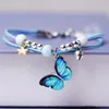 Charme Bracelets Perle Cristal Perles Entretoises Papillon Étoile De Mer Animaux Femmes Filles Douces Chaînes De Poignet Perlé Bracelet Jewlery GiftCharm