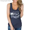 Women's Tanks Camis Women Funny Vacation Top Just Another Day In Paradise Letter Print Sleeveless Shirt Coconut Tree Graphic Racerback Tank Tops T230517