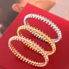 Luksusowe projektanci vintage popularna marka Rose Gold bransoletki biżuteria dla kobiet projektantki mody bransoletki drobna kulet kobiecy bransoletka
