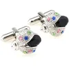 Cufflinks Retail Ladyflyマルチカラークリスタルスタイル男性カフリンクスネイルスリーブ157240送料無料+工場供給