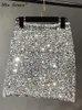 Jupes Femmes Sequin Mini Jupe Automne Hiver Femme Élégant Glitter Brillant Night Club Jupes Courtes Femmes Slim Fit Gaine Hanche Bas 230516