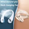 Fans Xiaomi Hanging Neck Fan Portable Folding Bladeless Ventilador USB Rechargeable Fan 360 Degree Air Conditioning Fan Sport 5000mAh