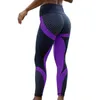 Active Pants Womens 3D Print Yoga Skinny Workout Gym Leggings Entraînement sportif Recadrée Pli sur la taille