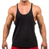Fashion Cotton Sleeveless Shirts Tank Top Men Fitness Shirt Mens Singlet Bodybuilding Workout Gym Vest Fitness Men