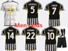 New 23 24 Juve Soccer Jerseys Pogba Di Maria Pirlo Chiesa Chiellini Zidane 2023 2024 Men Kids Kit Football Shird Uniform