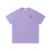 Amisweater Paris Designers T-shirts 2023 Printemps Classique Coeur Couleur Unie Col Rond T-shirt À Manches Courtes pour Hommes et Femmes 6TAQ